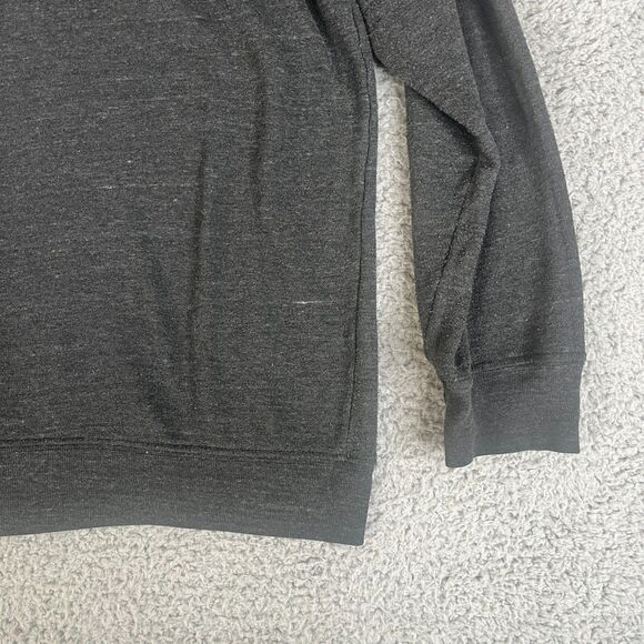 Vans Off The Wall Sweatshirt Womens XL Gray Pullover Sweater Spellout Surf Skate - Picture 6 of 10